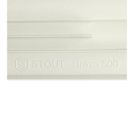 Радиатор алюминиевый боковое подключение STOUT Bravo 500 10 секций SRA-0110-050010 в Сочи 9