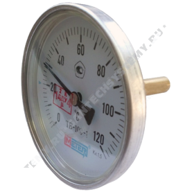 Термометр биметаллический Метер ТБ100 120C Дк 100 L=80 в Сочи 0