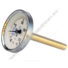 Термометр биметаллический Юмас ТБП-Т 200С Дк 63 L=100 в Сочи 0