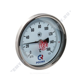 Термометр биметаллический Метер ТБ100 160C Дк 100 L=40 в Сочи 0