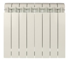 Радиатор биметаллический боковое подключение (белый RAL 9010) Global STYLE PLUS 500 8 секций в Сочи 2