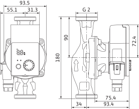 Циркуляционный насос Wilo Yonos Pico 30/1-6 с электронным управлением в Сочи 1