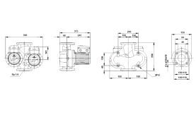 Насос UPSD 40-120F циркуляционный промышленный Grundfos 96401948 в Сочи 1