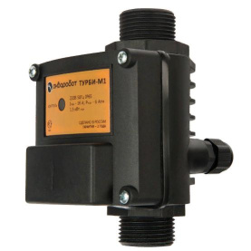 Блок управления насосом Unipump ТУРБИ-М1 чувствительность 2 л/мин, до 1,5 кВт, управление по потоку и мин. давлению (Рмин-1,5-1,8 бар), защита по сухо в Сочи 0