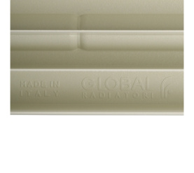 Радиатор биметаллический боковое подключение (белый RAL 9010) Global STYLE EXTRA 350 14 секций в Сочи 9