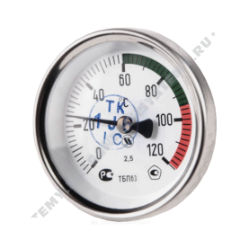 Термометр биметаллический Юмас ТБП-Т 120C Дк 100 L=100 в Сочи 0