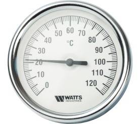 Термометр биметаллический с погружной гильзой 80 мм F+R801(T) 8075 Watts 10005944(03.02.060) в Сочи 1