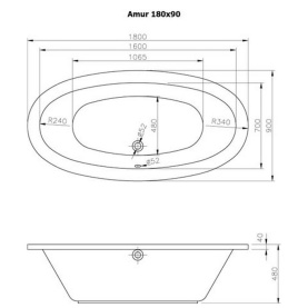 Панель фронтальная для ванны Vidima Видима, Сириус 1500 мм в Сочи 2