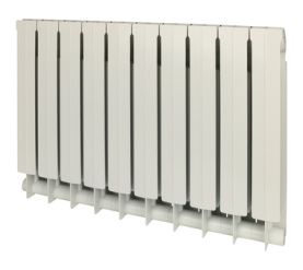 Радиатор биметаллический боковое подключение (белый RAL 9010) Global STYLE PLUS 500 10 секций в Сочи 3