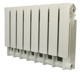 Радиатор биметаллический боковое подключение (белый RAL 9010) Global STYLE PLUS 350 8 секций в Сочи 1
