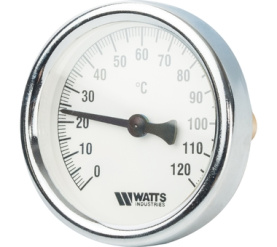 Термометр биметаллический с погружной гильзой 63 мм, штуц F+R801(T) 6375 Watts 10005809(03.01.060) в Сочи 1