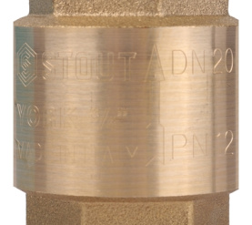 Клапан обратный пружинный муфтовый с пластиковым седлом 3/4 STOUT SVC-0012-000020 в Сочи 3