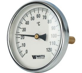 Термометр биметаллический с погружной гильзой 100 мм F+R801(T) 100100 Watts 10006076(03.03.100) в Сочи 0