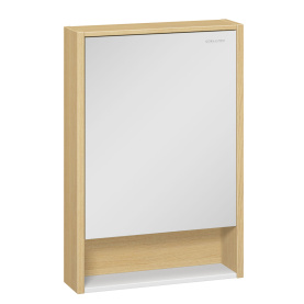 Шкаф зеркальный Уника 60, белый с дуб гальяно в Сочи 0