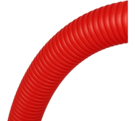 Труба гофрированная ПНД, цвет красный, наружным диаметром 25 мм для труб диаме STOUT SPG-0002-502520 в Сочи 1