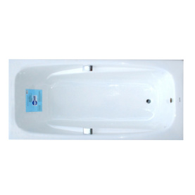 Чугунная ванна Aqualux ZYA-24C-2 180x85 белая, без ручек и ножек, антислип в Сочи 0