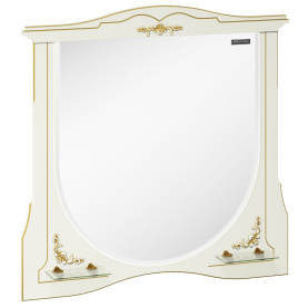 Зеркало Луиза-II 100, белый матовый, зол. пат. в Сочи 1