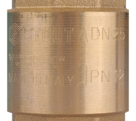 Клапан обратный пружинный муфтовый с пластиковым седлом 1 STOUT SVC-0012-000025 в Сочи 3