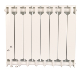 Радиатор биметаллический нижнее правое подключение (белый RAL RIFAR SUPReMO VENTIL 500 SVR 8 секций в Сочи 3