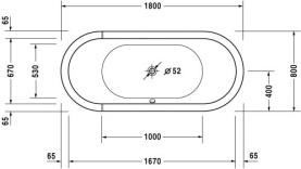 Панель фронтальная для ванны Vidima Сева Микс 1700 мм Н=560 мм в Сочи 1