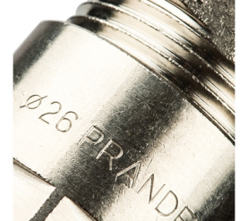 Муфта с нар.резьбой (26х3,0х3/4) для металлопластиковых труб винтово Prandelli Multyrama 103.01.12.6 в Сочи 6