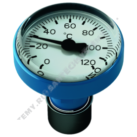 Термометр синий для рукояток шаровых кранов R540F 120C Giacomini R540FY022 в Сочи 1