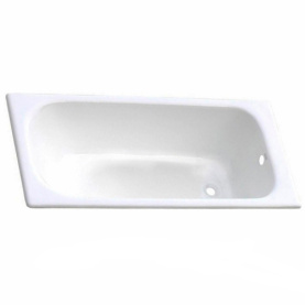 Чугунная ванна Aqualux ZYA-8-5 170x70 goldman белая, без ножек, антислип в Сочи 0