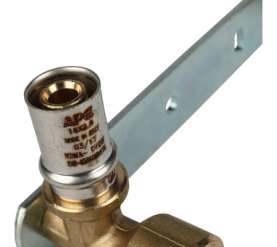 Настенный комплект для смесителя 12x16 для металлопластиковых труб прессовой STOUT SFP-0013-001216 в Сочи 6