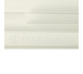 Радиатор алюминиевый боковое подключение STOUT Bravo 500 8 секций SRA-0110-050008 в Сочи 9