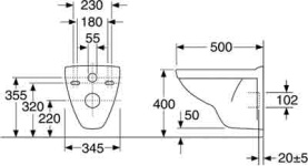 Унитаз подвесной Gustavsberg Nautic 5530 GB115530001000 без крышки сиденья в Сочи 2