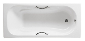 Чугунная ванна Roca Malibu 150x75 2315G000R с противоскольжением, с отверстиями для ручек в Сочи 0