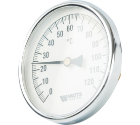 Термометр биметаллический с погружной гильзой, 100 мм F+R801(T) 10050 Watts 10006066(03.03.040) в Сочи 1