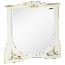 Зеркало Луиза-II 100, белый матовый, зол. пат. в Сочи 0