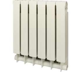 Радиатор биметаллический боковое подключение (белый RAL 9010) Global STYLE PLUS 500 6 секций в Сочи 1