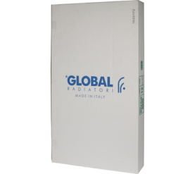 Радиатор биметаллический боковое подключение (белый RAL 9010) Global STYLE PLUS 500 12 секций в Сочи 10