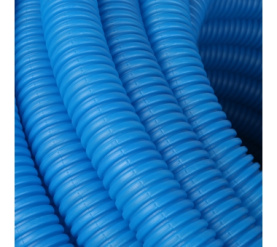 Труба гофрированная ПНД, цвет синий, наружным диаметром 32 мм для труб диаметр STOUT SPG-0001-503225 в Сочи 3