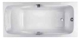 Ванна чугунная Jacob Delafon Repos 170x80 см E2915-00 с отверстиями для ручек в Сочи 0