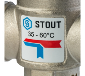 Термостатический смесительный клапан для систем отопления и ГВС 1 НР 35-60°С STOUT SVM-0020-166025 в Сочи 3