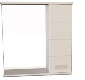Зеркало-шкаф Comforty "Модена 60" белый в Сочи 0