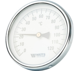 Термометр биметаллический с погружной гильзой 100 мм F+R801(T) 10075 Watts 10006071(03.03.060) в Сочи 1