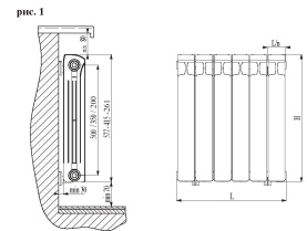 Биметаллический радиатор Rifar Base B 500 10 секций в Сочи 1