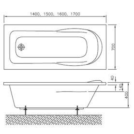 Панель фронтальная для ванны Vidima Сева Микс 1500 мм Н=560 мм в Сочи 3