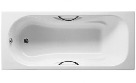 Чугунная ванна Roca Malibu 160x75 2310G000R с противоскольжением, с отверстиями для ручек в Сочи 0