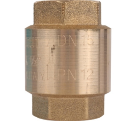 Клапан обратный пружинный муфтовый с пластиковым седлом 1/2 STOUT SVC-0012-000015 в Сочи 1