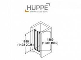 Доп.набор для ниши 190h мат.серебро HUPPE 8E2601.087 в Сочи 2