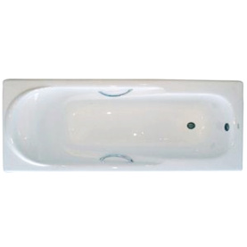 Чугунная ванна Aqualux ЧА17080 170х80 см с ручками, с ножками в Сочи 1