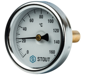 Термометр биметаллический с погружной гильзой. Корпус Dn 63 мм, гильза 50 мм 1 STOUT SIM-0002-635015 в Сочи 0