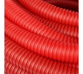 Труба гофрированная ПНД, цвет красный, наружным диаметром 32 мм для труб диаме STOUT SPG-0002-503225 в Сочи 3