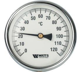 Термометр биметаллический с погружной гильзой 100 мм F+R801(T) 100100 Watts 10006076(03.03.100) в Сочи 1