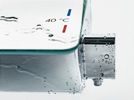 Термостат для ванны хром/белый HANSGROHE 13141400 в Сочи 7